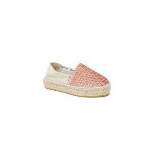 Espadrilles Linen Platform Pumps with Design Women Multicolor Platforms & Wedges
